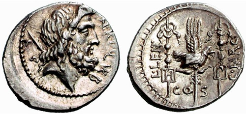 neria roman coin denarius
